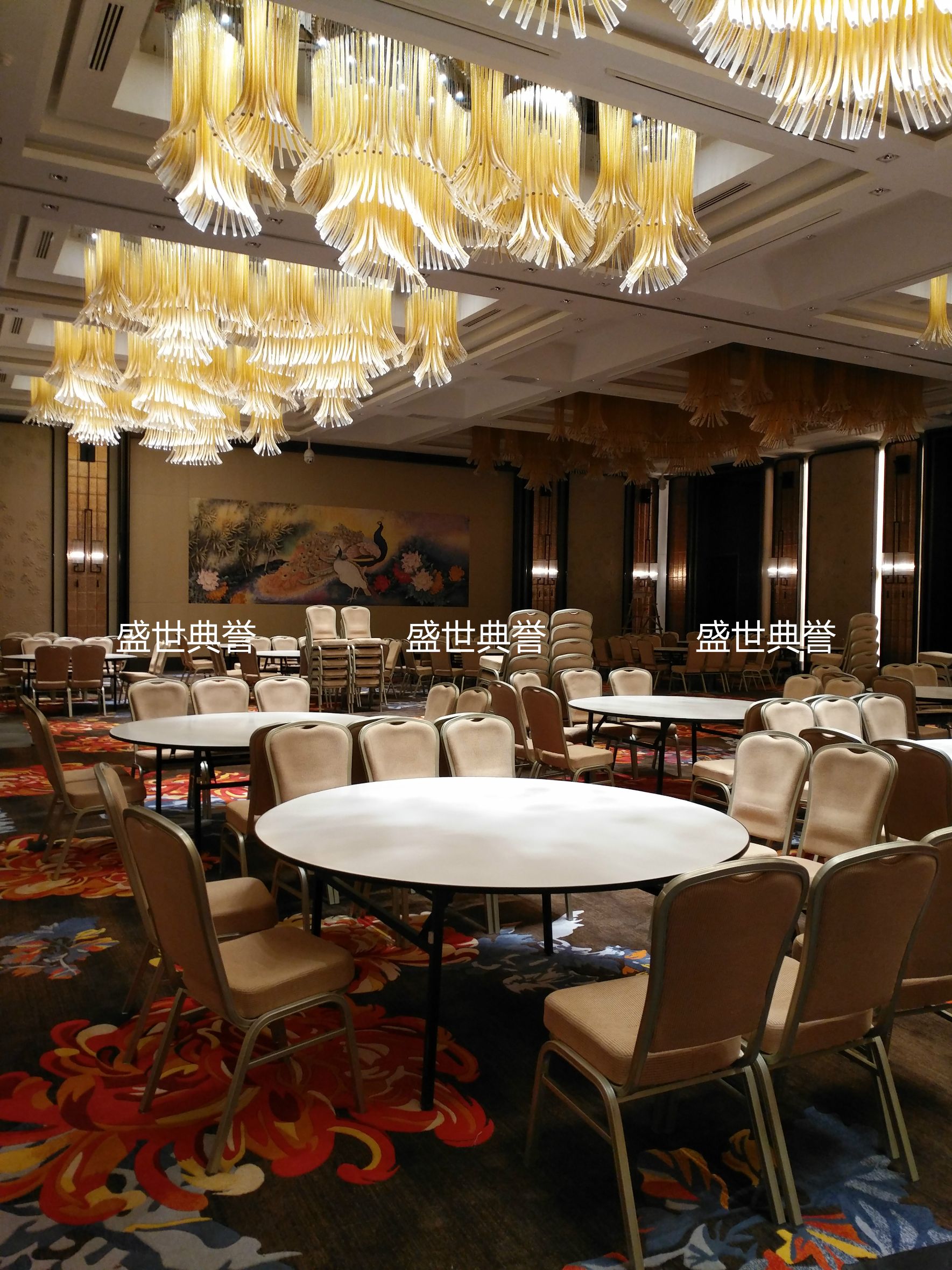 杭州星级酒店铝椅饭店宴会厅铝合金椅子婚宴会议酒席桌椅定做详情图3