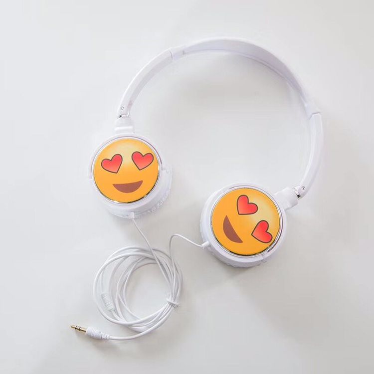唐卡卡通头戴式耳机表情水果动物图案DIY订制logoTK-19详情图2