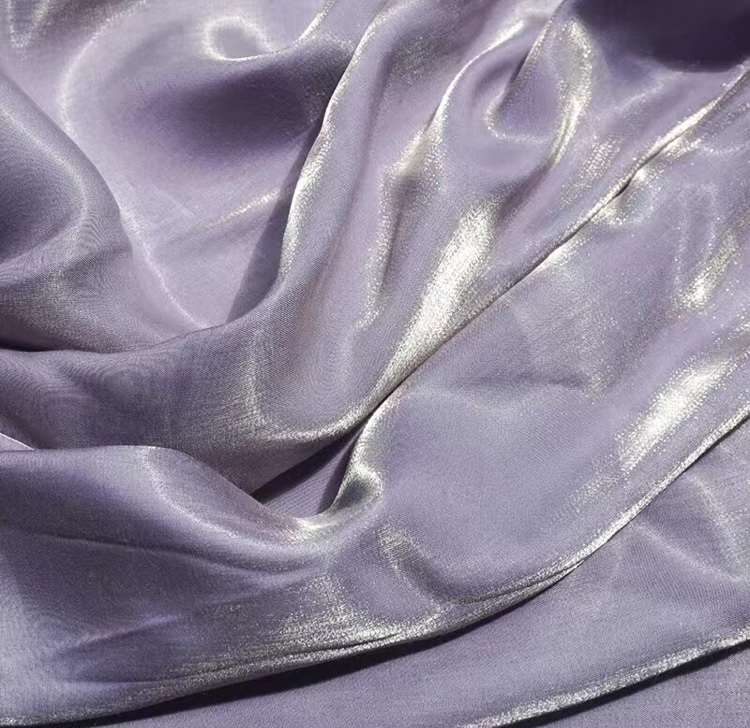 水晶海岛缎大袖衫襦裙面料 裙边衣缘袖口花边面料 琉璃纱汉服古风裙纱