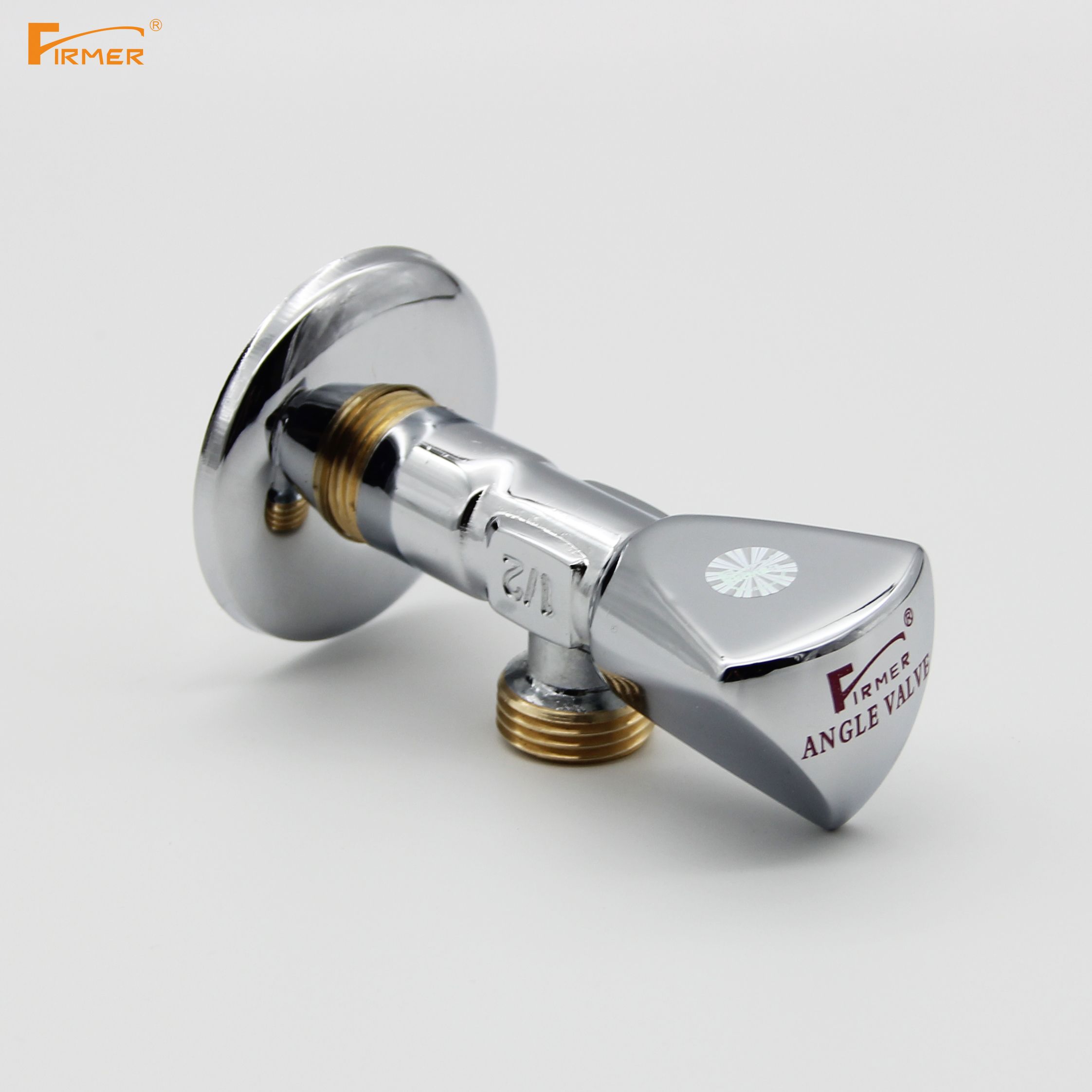 Firmer Copper Triangle Valve Hot And Cold Water Valve Switch Water Household Thickened Hot And Cold Water Universal Specification drawing