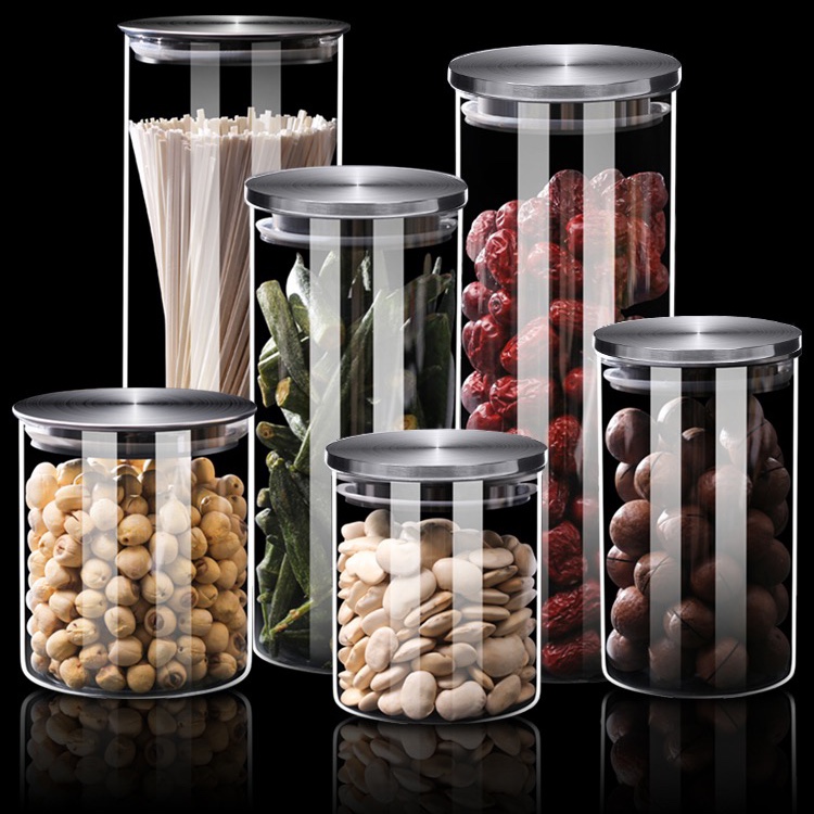 Stainless steel cover high borosilicate sealed bottle thumbnail