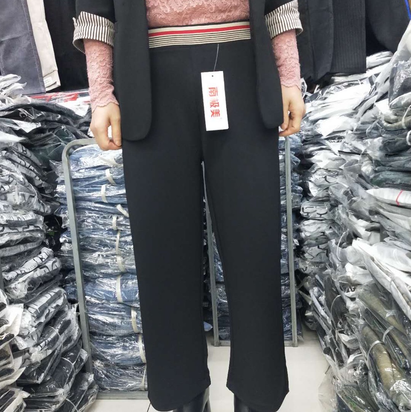 矮个子阔腿裤女高腰垂感小个子150cm显高西装裤直筒宽松拖地裤145