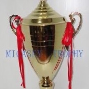 Metal trophy red base metal Trophy enterprise units award competition trophy