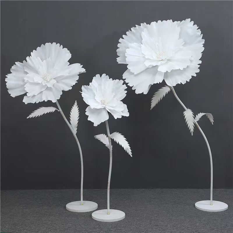 Hongling wedding props, new road guide decorative flowers, stage background decoration, paper flowers, silk screen flowers, window display ornaments Application Scenario