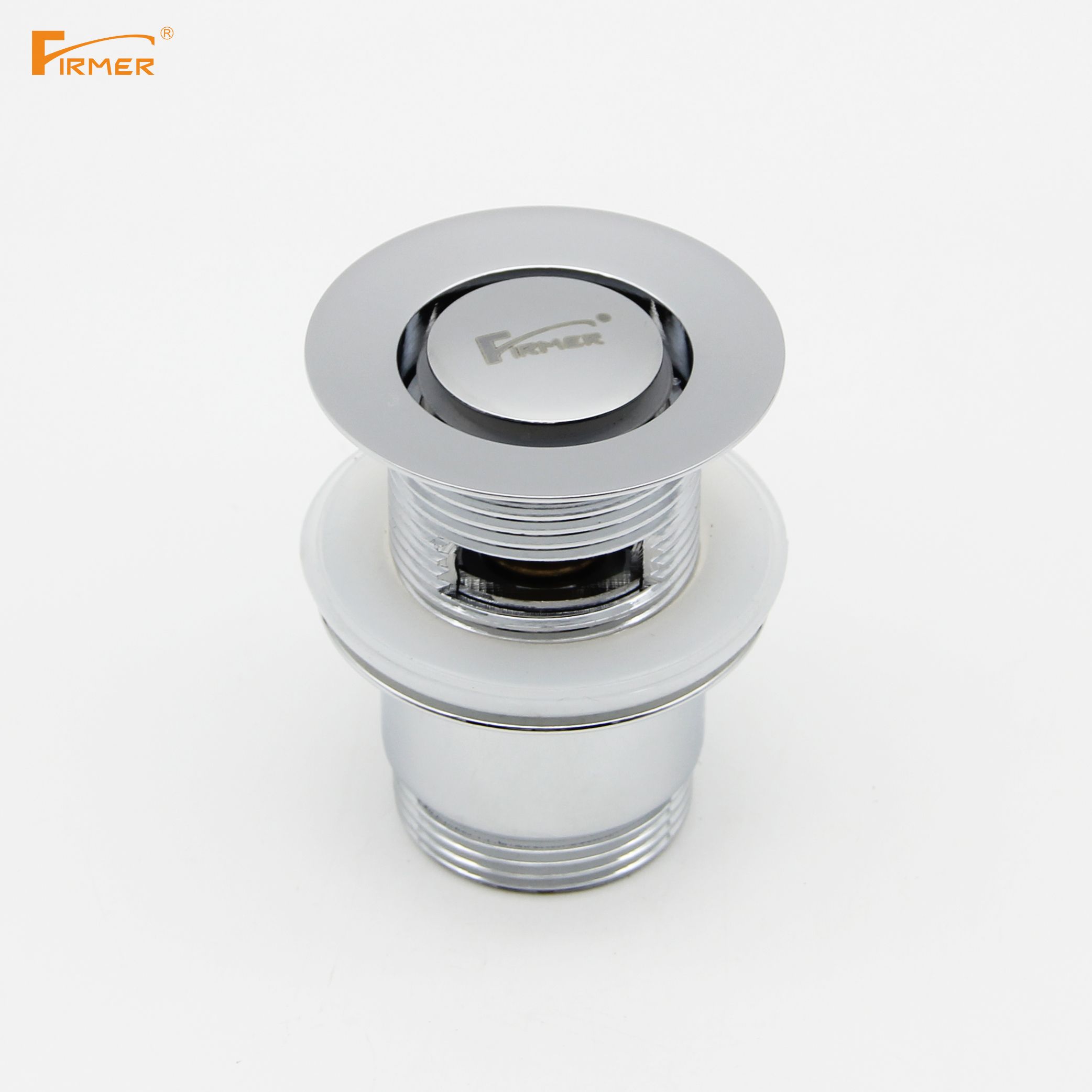 Yilinuo FIRMER all-copper drain, bouncing washbasin, sink drain, push-type drain details Picture