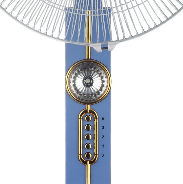 Solar DC floor fan 12V charging fan carries LED lamp emergency fan Specification drawing