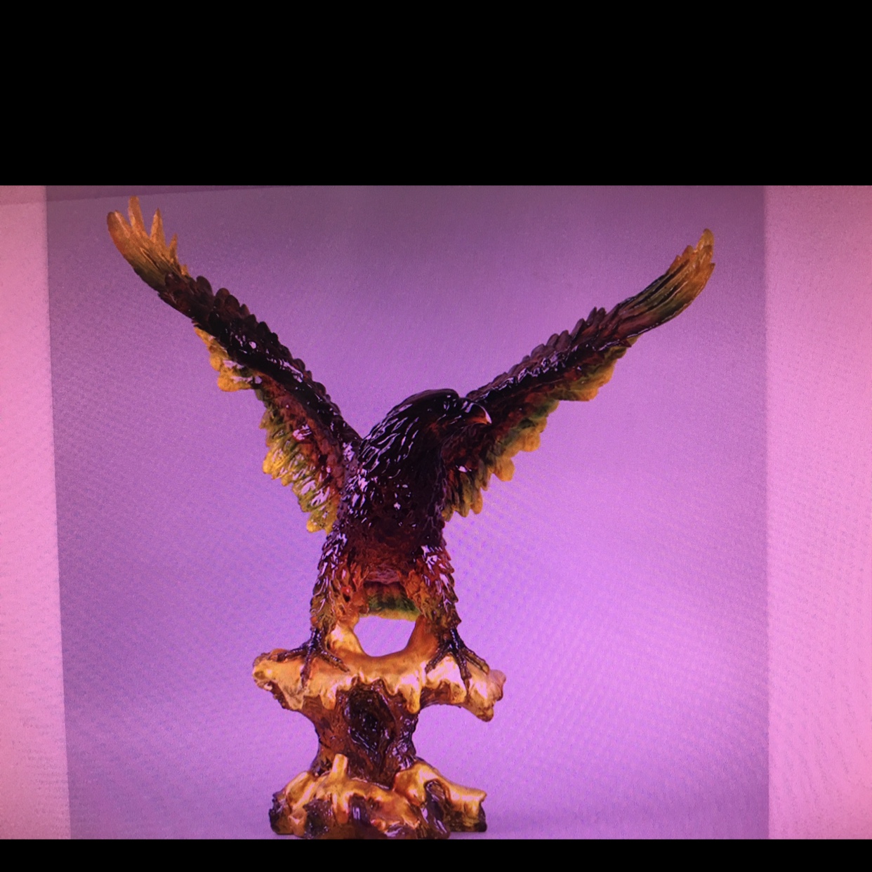 Resin handicraft transparent eagle decorations thumbnail