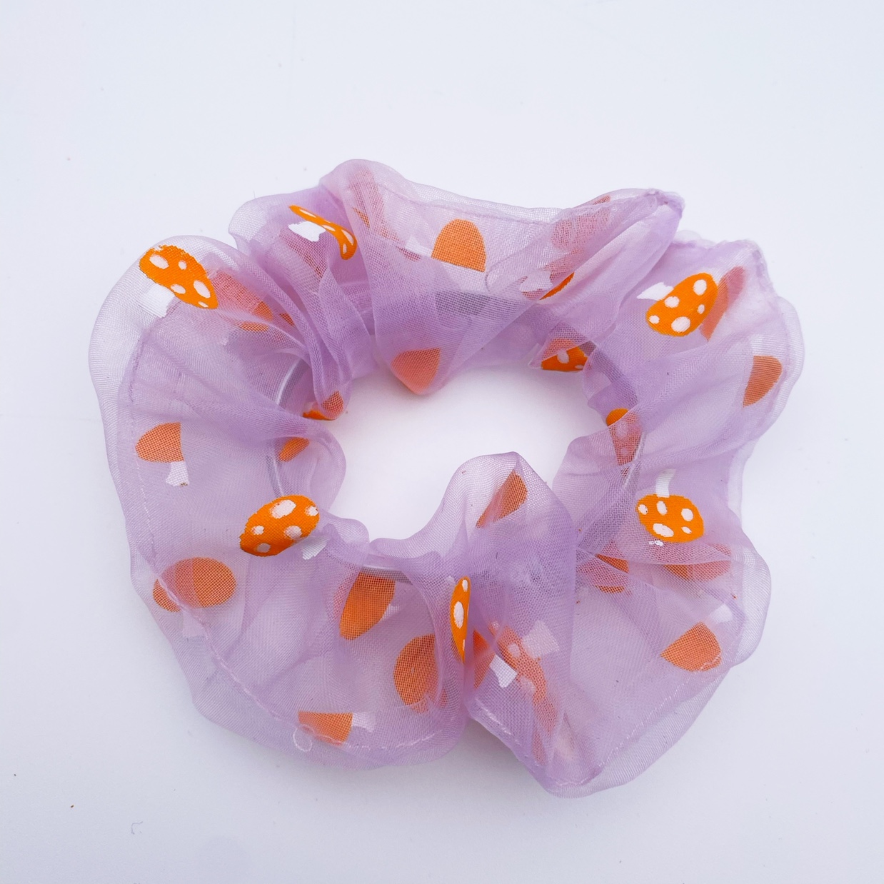 Organza Mushroom Scrunchie Application Scenario