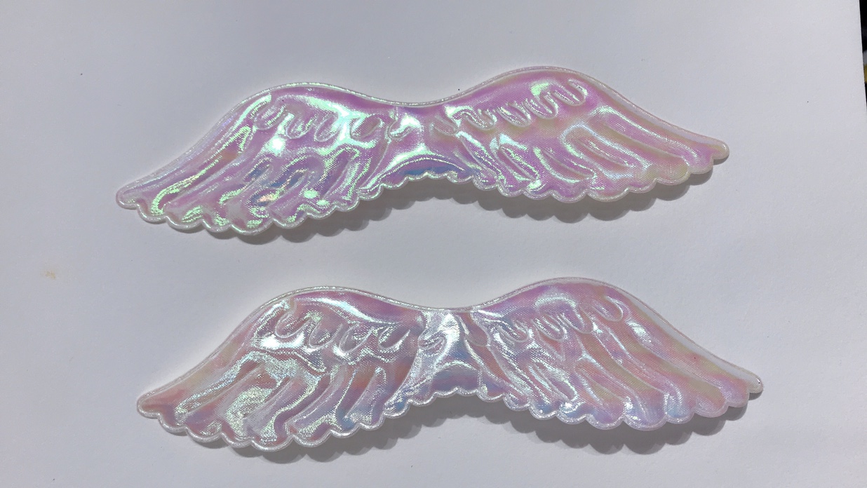 Ultrasonic angel wing sequins children's clothing fascinator accessories thumbnail