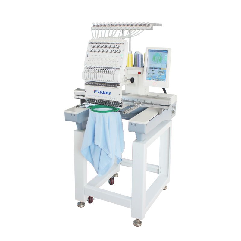 Automatic single-head 12-needle computerized embroidery machine for flat embroidery, hat embroidery, towel embroidery, and personalized personalized garment embroidery detail image 5