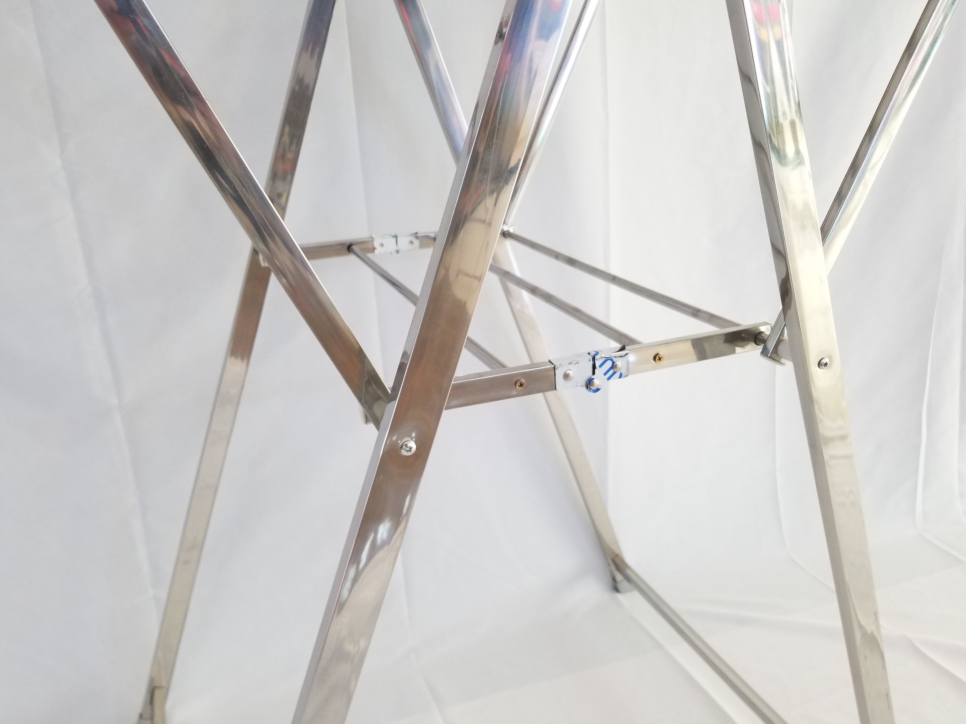 晾衣架落地折叠室内不锈钢晒衣架家用翼型阳台婴儿凉衣晒被架详情图5