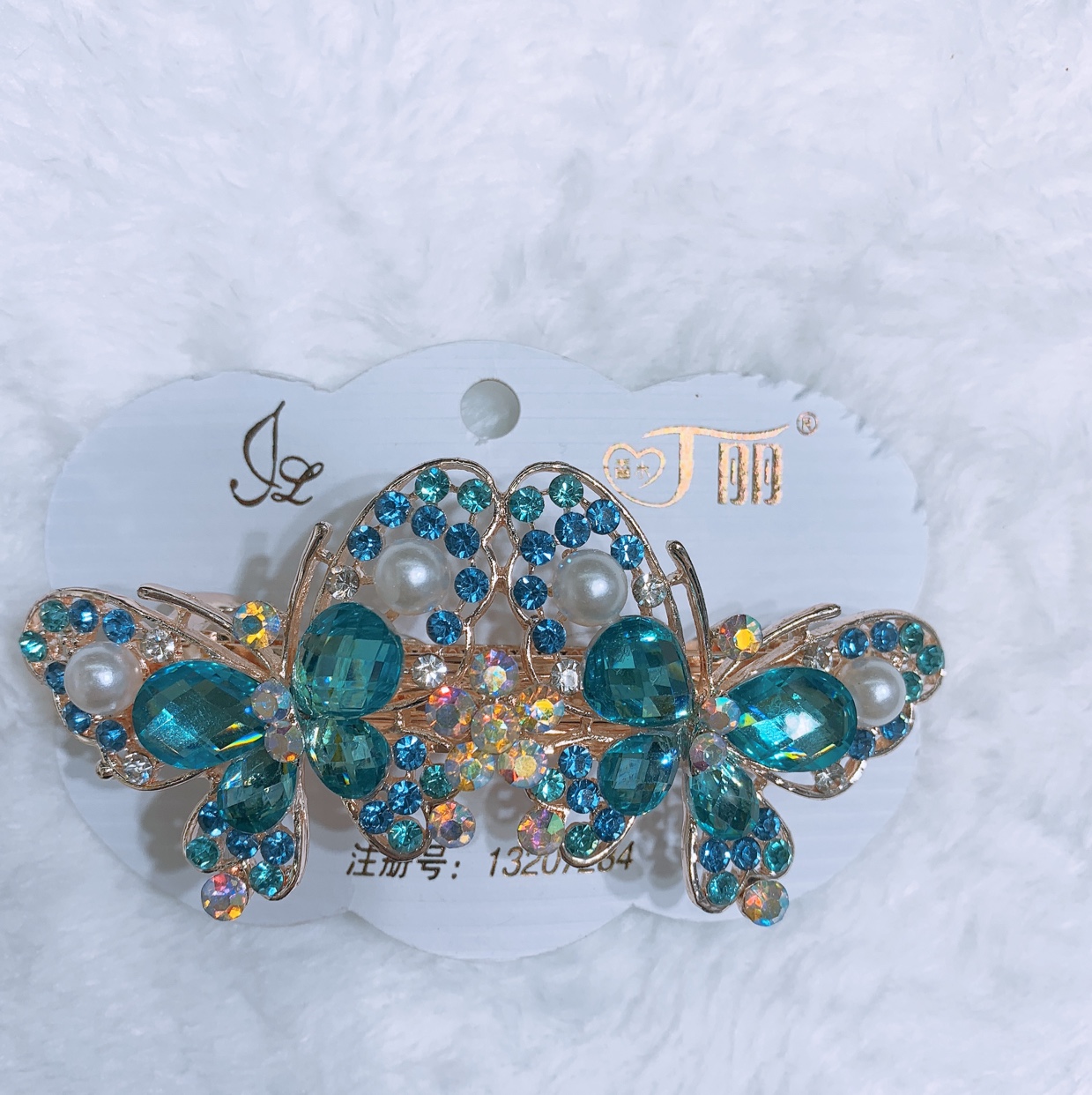 Big hair clip, rhinestone spring clip, fashion versatile hair clip top clip, fashion crystal edge clip, hot style big hair clip. thumbnail