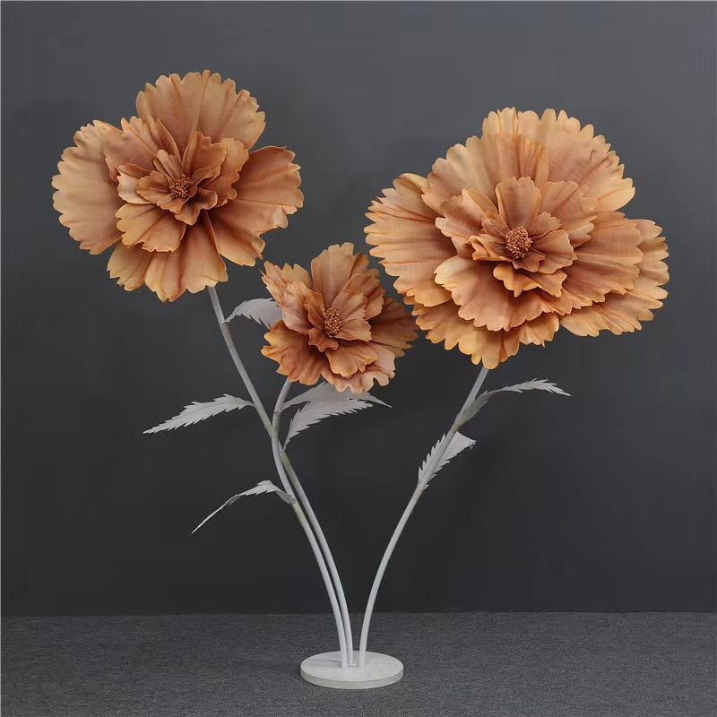 Hongling wedding props, new road guide decorative flowers, stage background decoration, paper flowers, peonies, window display ornaments Item Picture