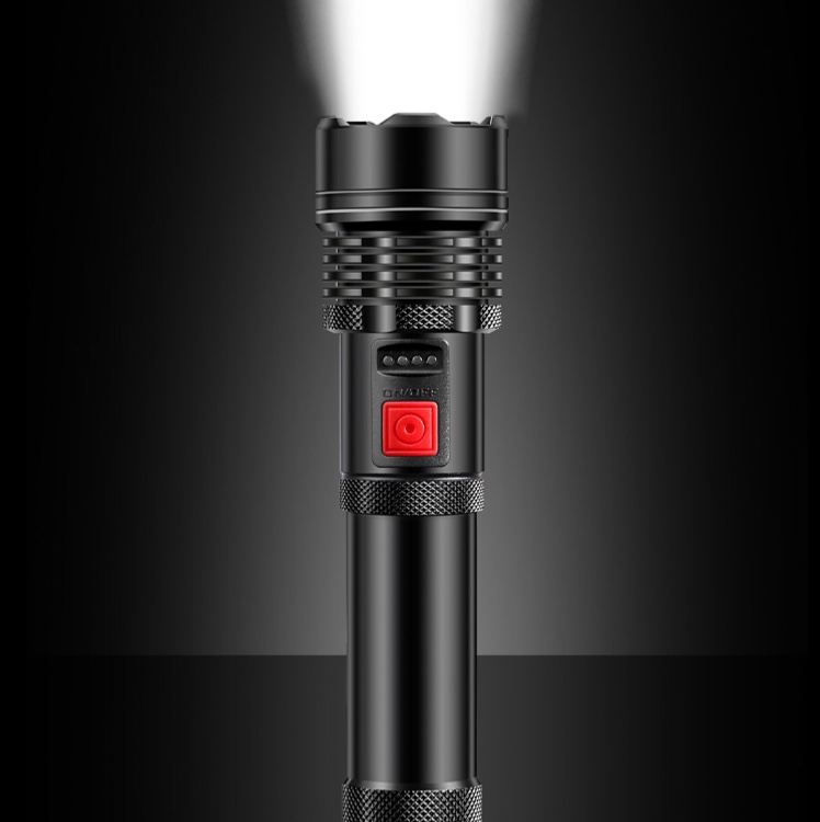 P70超亮强光手电筒USB充电超亮变焦远射夜骑防水家用便携铝合金多功能详情图4