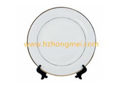 热转印月光盘子空白涂层金边盘 8寸10寸陶瓷盘个性 图片瓷盘子详情图1