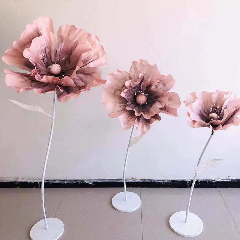 Hongling wedding props, new road guide decorative flowers, stage background decoration, paper flowers, silk screen flowers, window display roses Item Picture