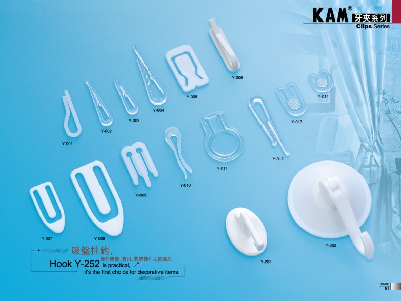 黑白透明衣夹挂钩配件