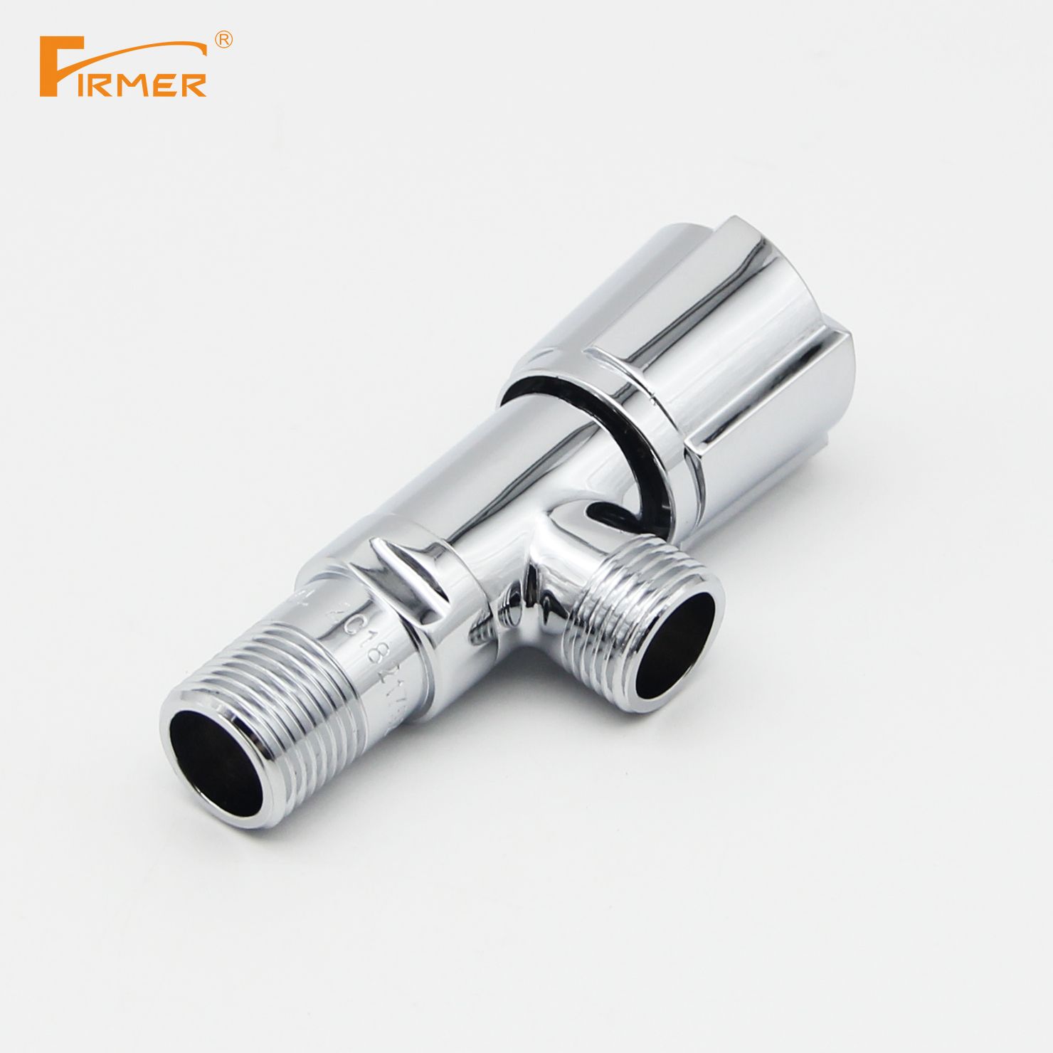 FIRMER copper quick open rotary Angle valve hot and cold water heater valve switch three-way household Specification drawing