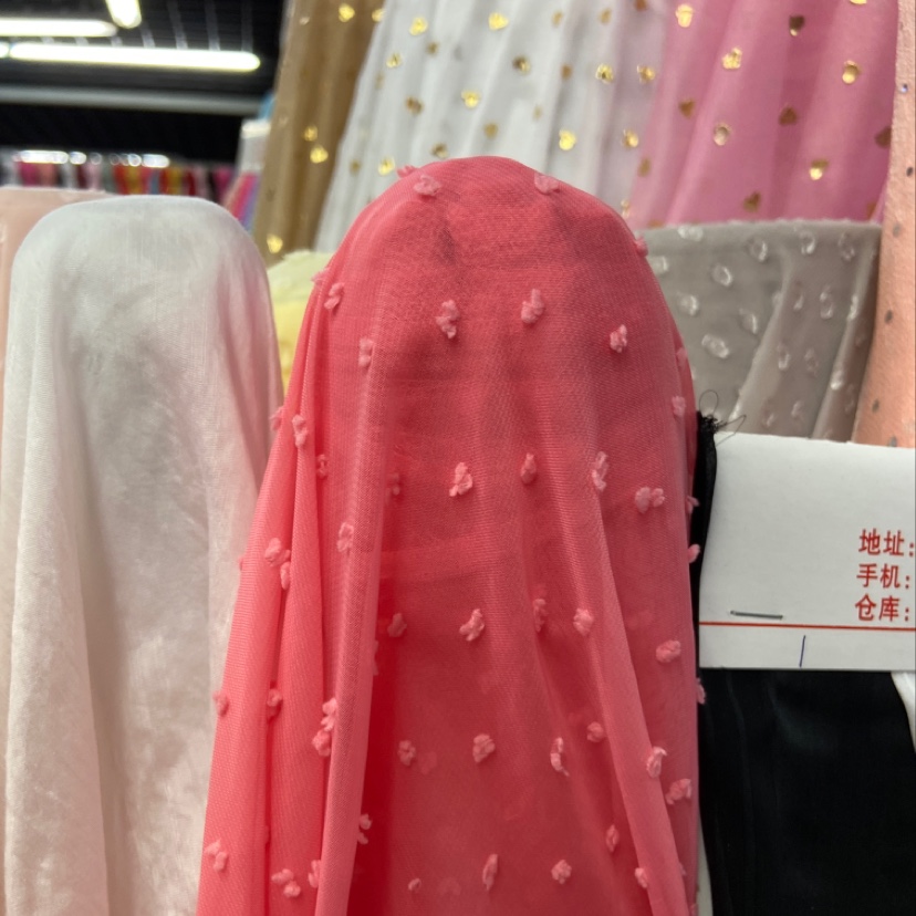 Guo chao fuschia red pequeña bola de pelo tela decoraciones artesanía ropa accesorios tela toalla de cabeza
