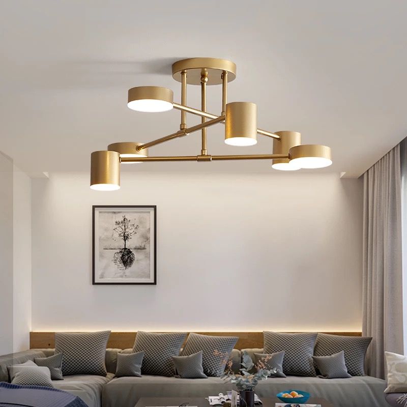 Nordic ceiling lamps, creative and personalized dining room, bedroom, Instagram influencer clothing store, minimalist, postmodern and simple living room lamps details Picture