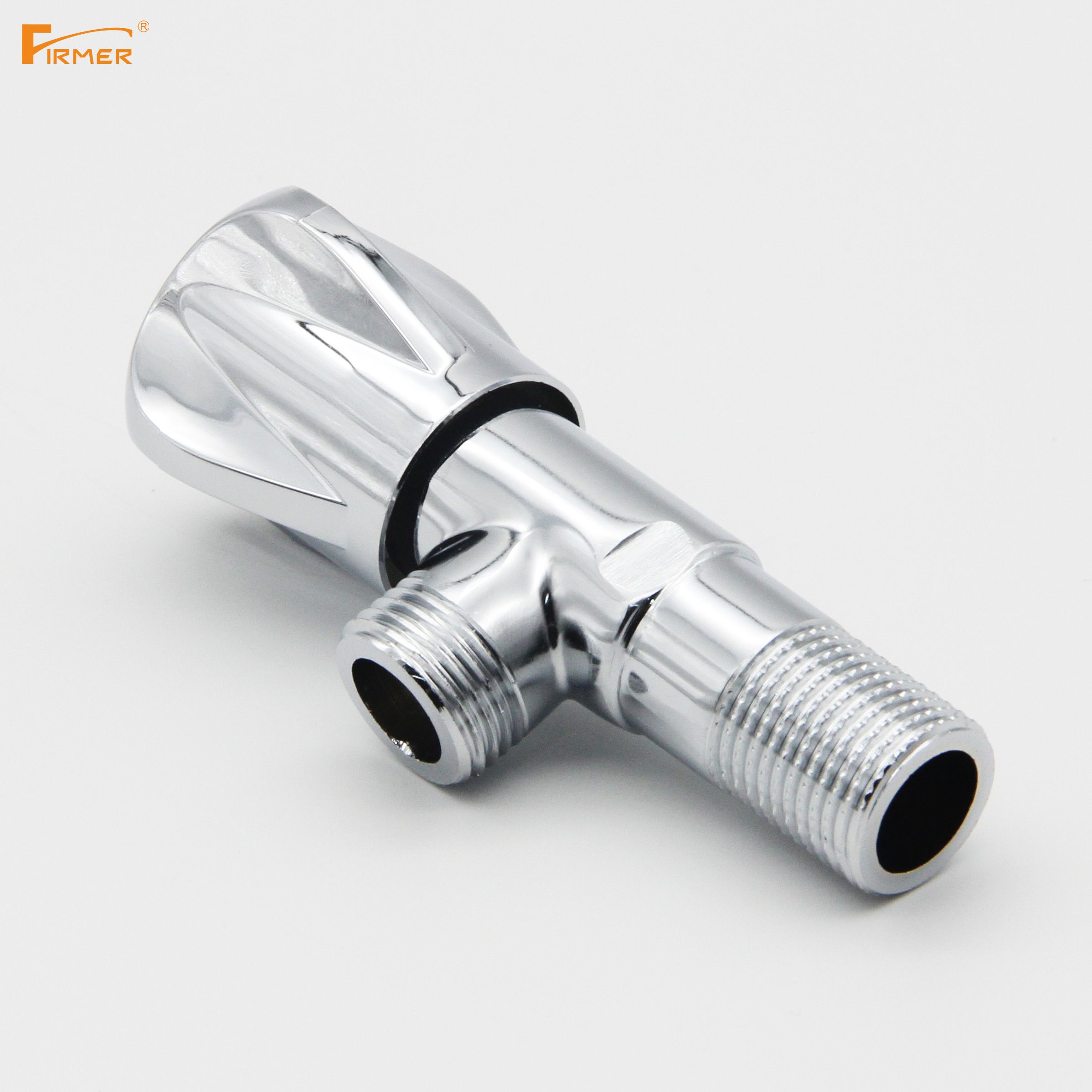 FIRMER copper hot and cold water heater triangle valve faucet stop valve switch household Specification drawing