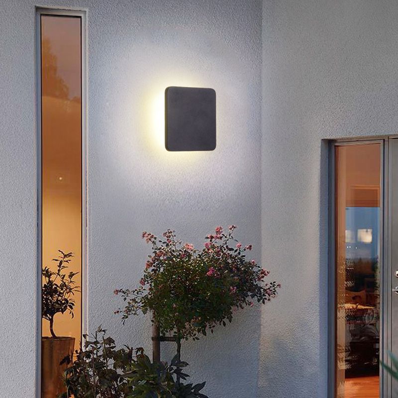 Outdoor LED wall lamp simple exterior wall waterproof creative modern balcony courtyard lamp villa community outdoor wall lamp