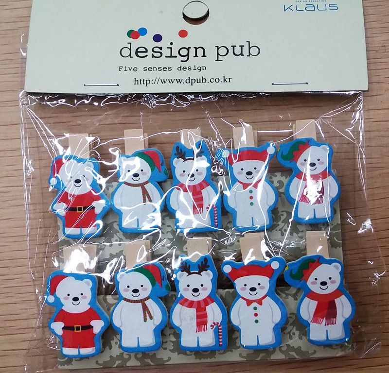木夹子 可爱彩色夹子 照片墙夹子创意礼品产品图