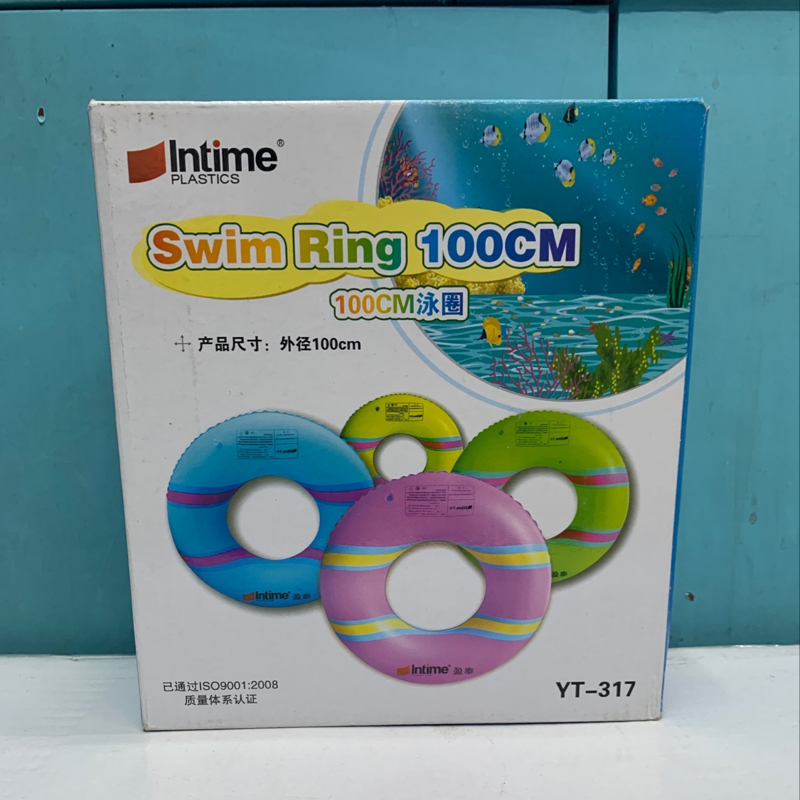 Yiwu Good goods Yingtai inflatable swimming rings, baby armpit rings, children's float rings, adult swimming rings, life rings, thickened and enlarged 100cm/1316 details Picture