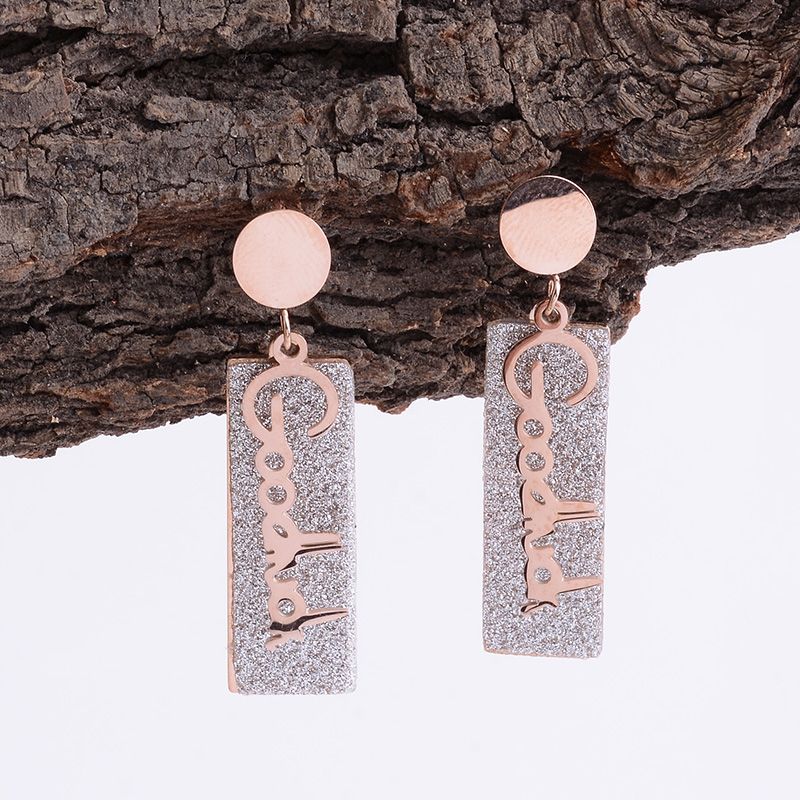 Long style titanium steel earrings 2, with random hair, Application Scenario