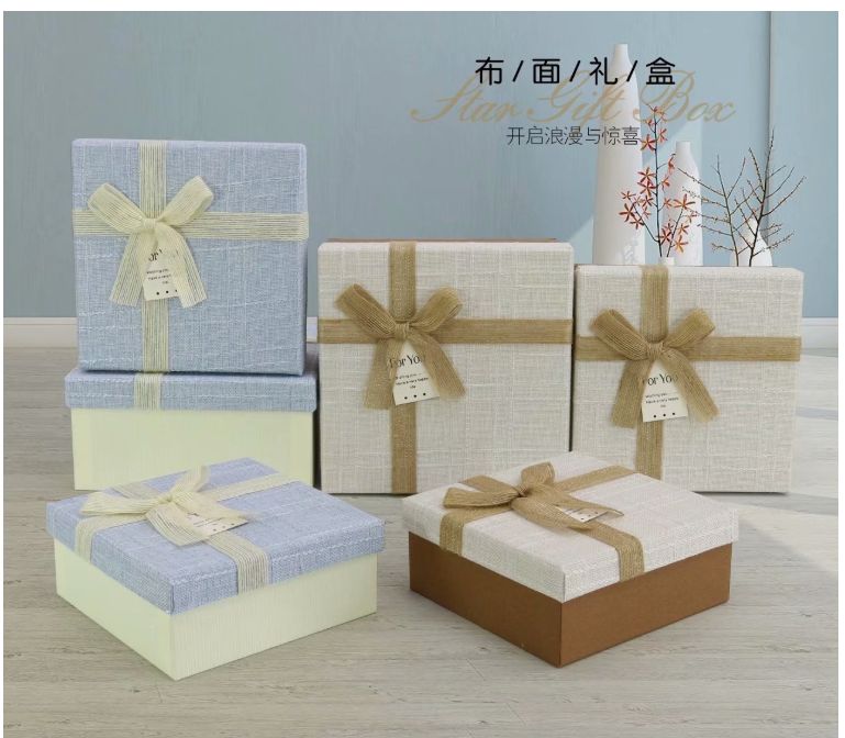 新款现货可发礼品盒三件套长方形礼物包装盒节日饰品首饰盒