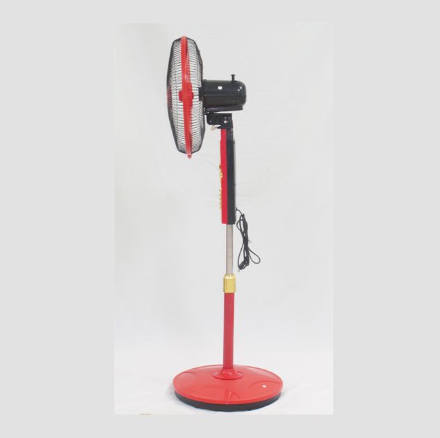 Solar DC floor fan 12V charging fan carries LED lamp emergency fan Item Picture