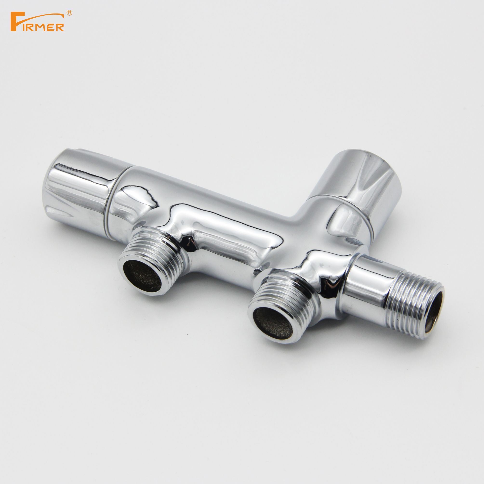 FIRMER double water outlet double use three-way corner valve faucet toilet water divider multi-function double use corner valve Application Scenario