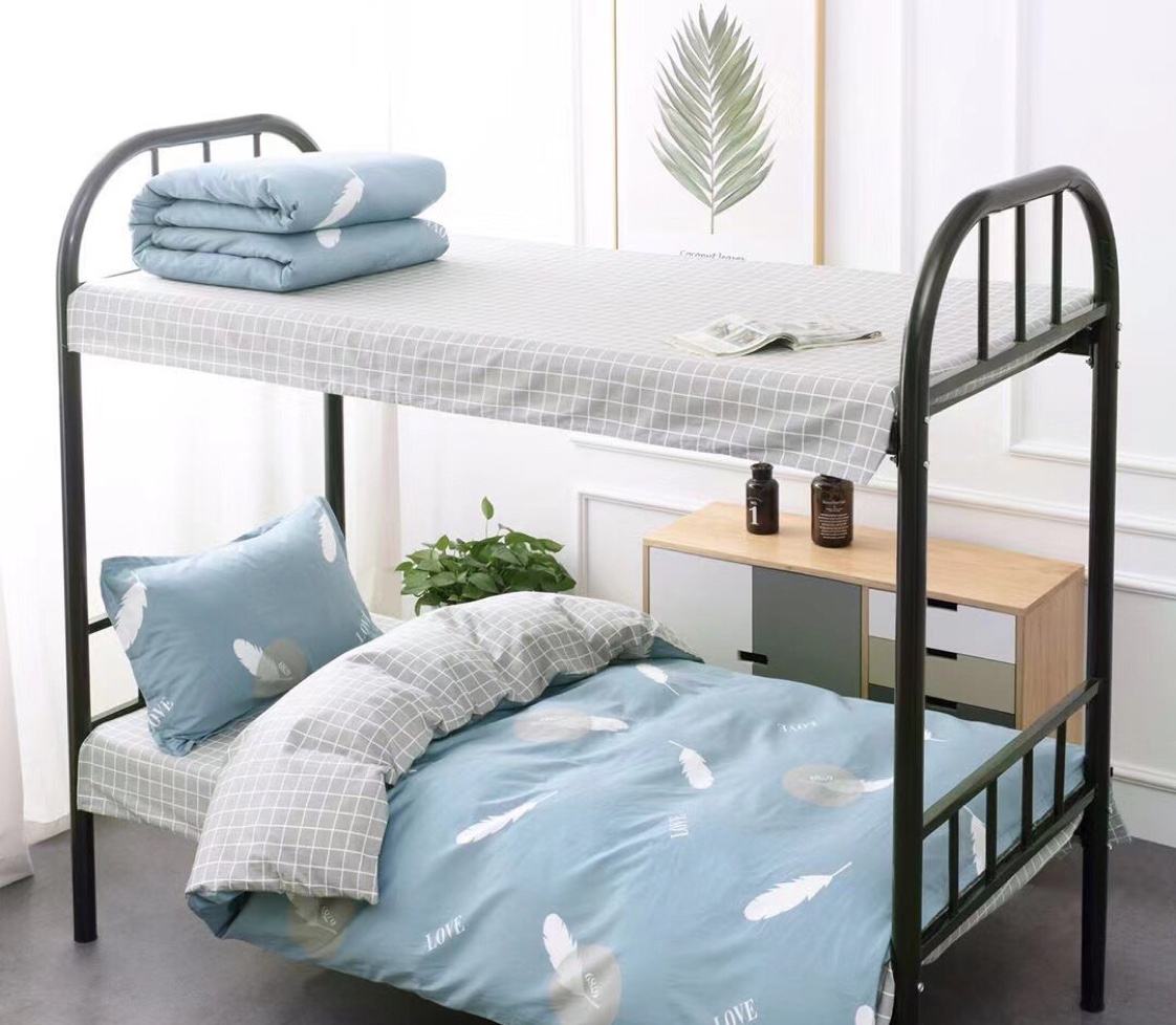 All cotton fabric for student dormitories/children's beds/apartment beds Item Picture
