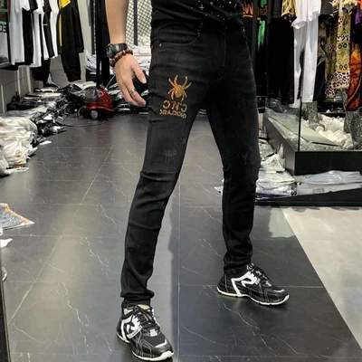 Flowered jeans man thumbnail