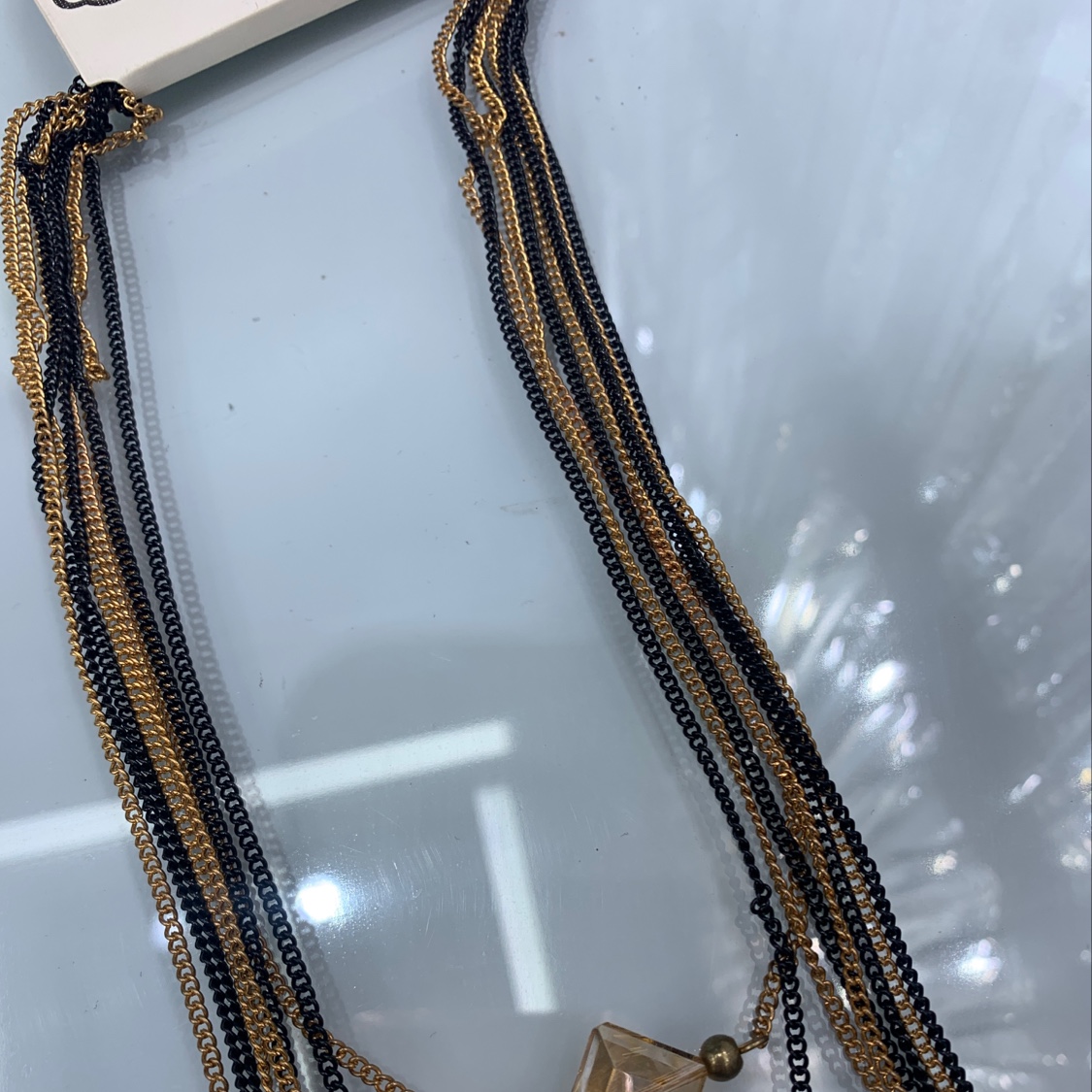 Crystal multi-layer sweater chain Application Scenario