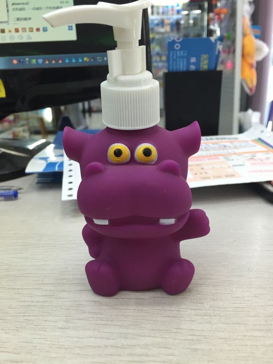 Cartoon body wash bottle hand sanitizer bottle Hippopotamus