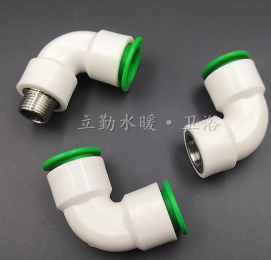 PPR快速接头1寸32直插式免热熔PE快接内丝直接外丝牙