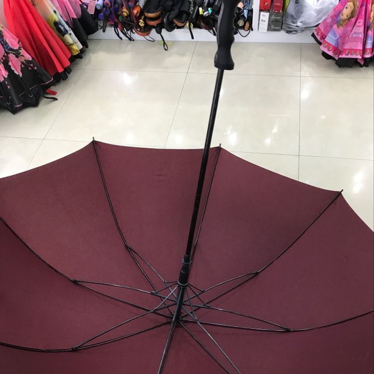 Item No. 1182E Touch Cloth Full Fiber Straight Umbrella Specification drawing