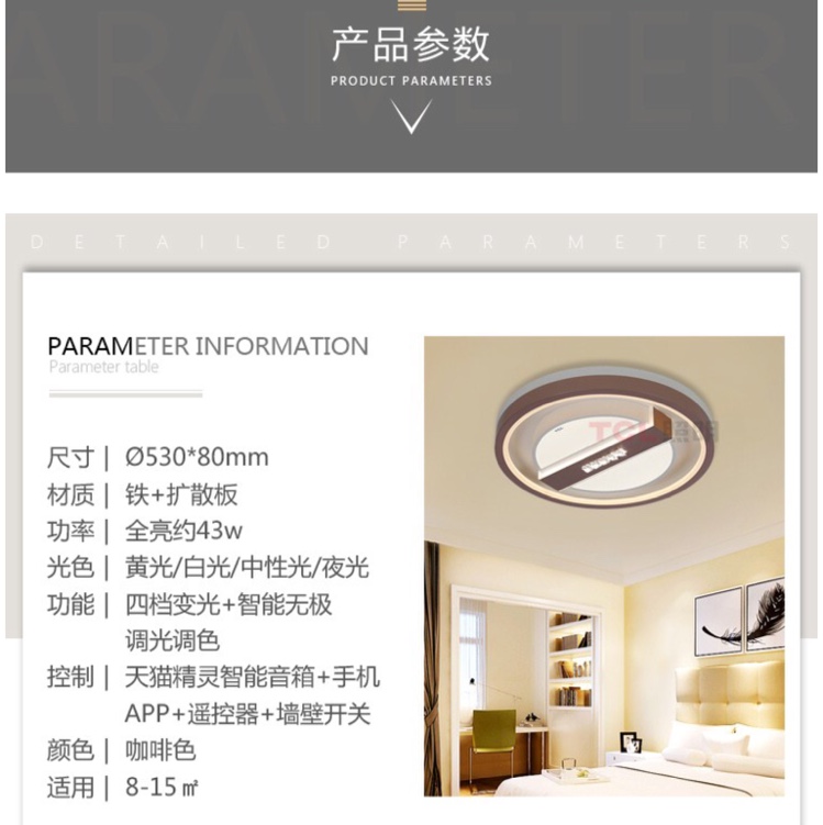 Selected Modern Lamp 10051 Small round ceiling lamp details Picture