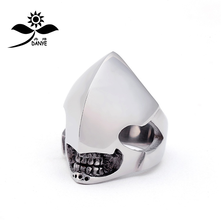 Cross - border hot style factory direct male titanium steel shaped ring stainless steel Prometheus ring ring