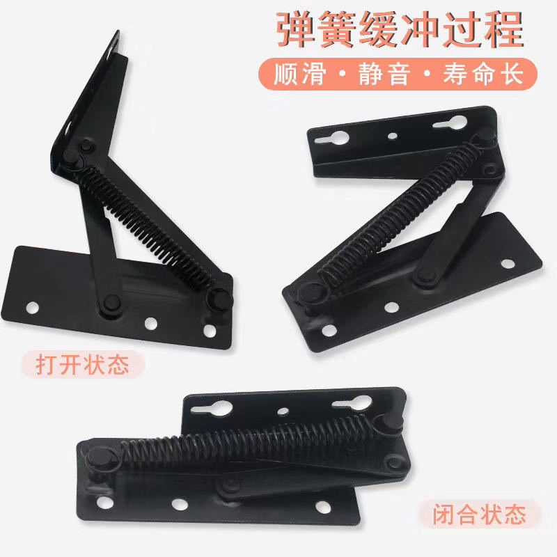 Factory direct hardware accessories black split-spring sofa hinge Multi-functional sofa split-spring triangle hinge thumbnail