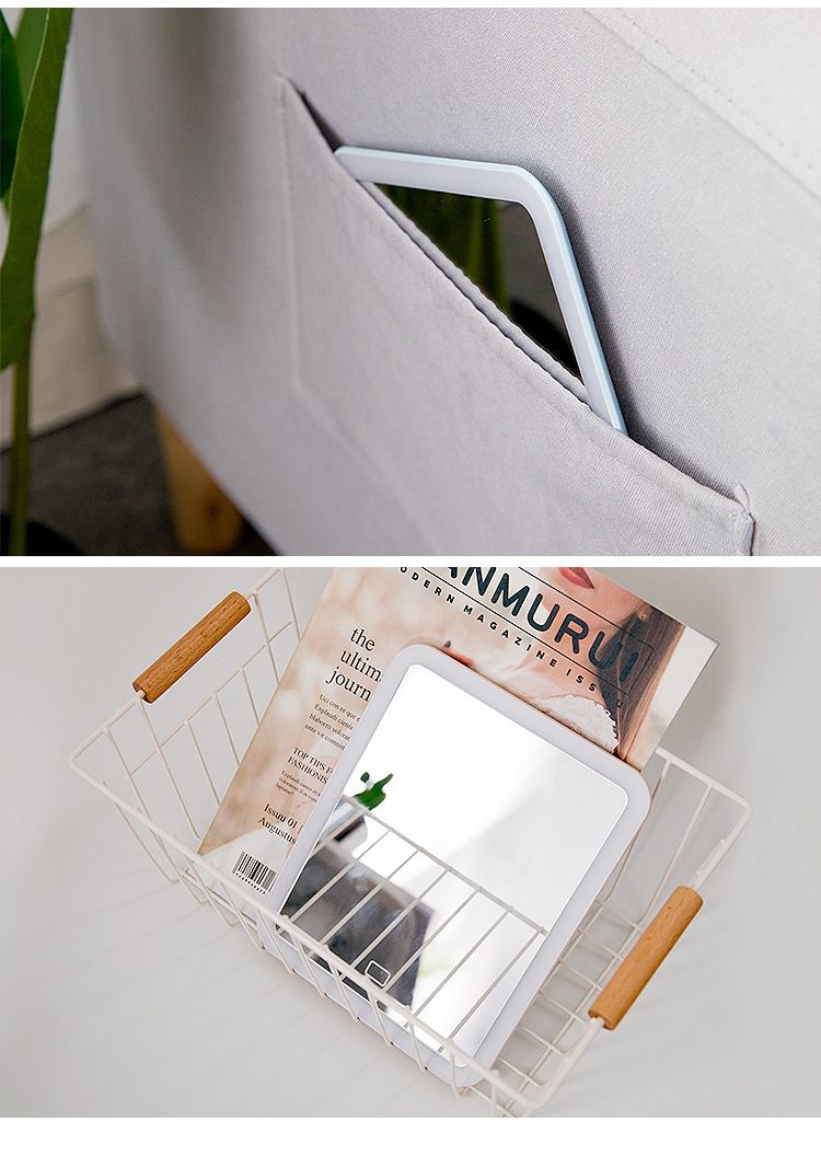 创意便携充电随心化妆镜子带灯 可挂带手机支架化妆补光led灯详情图4