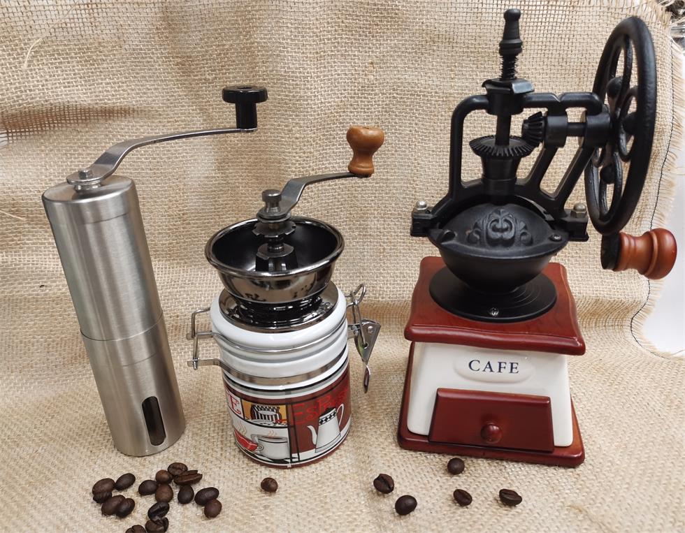 Portable stainless steel coffee machine detail image 1