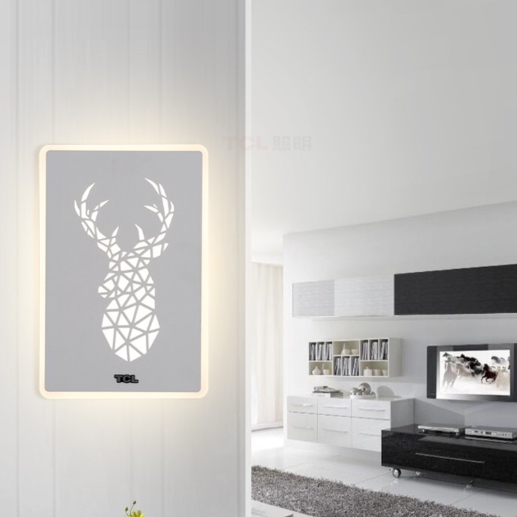 The selected creative Malu wall lamp 50042 white model offers soft and natural light