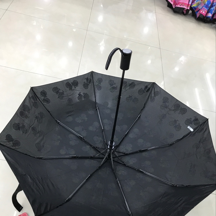 Item No. 3041B Water-Changing Bicycle Semi-Automatic Three-Fold Umbrella Specification drawing