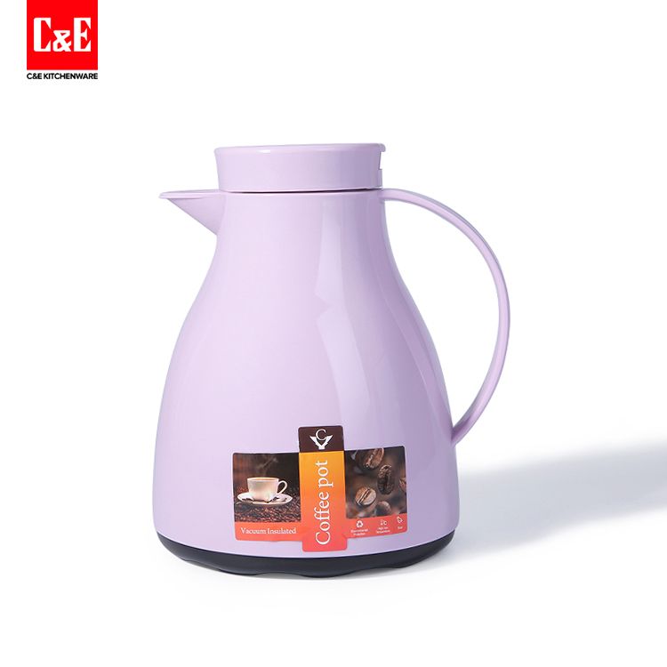 C&E创艺厨具新品时尚水壶玻璃内胆家用保温热水壶0.5L 水壶 保温壶 玻璃胆 茶壶
