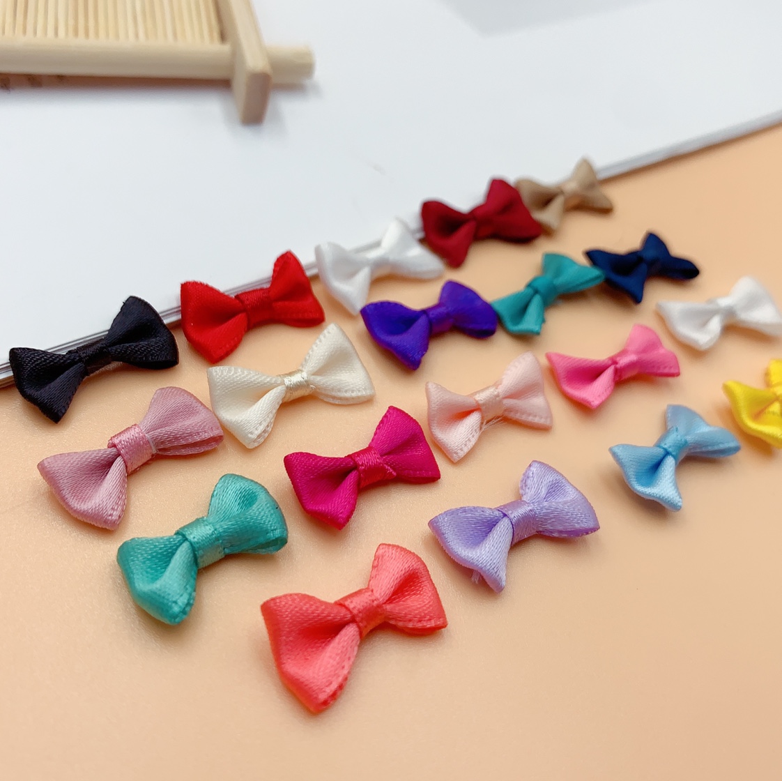 2cm polyester with handmade mini bow diy hair ornament toy perfume bottle decoration accessories thumbnail