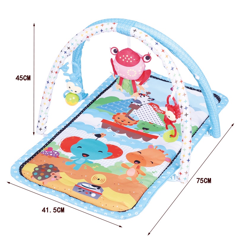 游戏毯垫子婴儿爬行游戏毯带音乐宝宝健身架爬行垫男女宝宝玩具详情图6