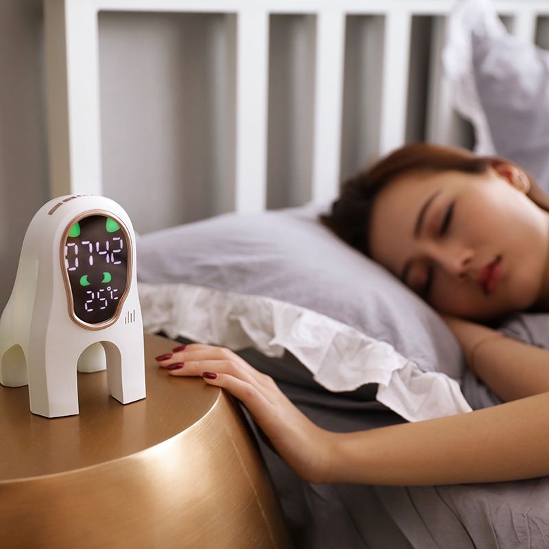 Simple alarm clock smart music digital electronic clock bedside with wake up lamp