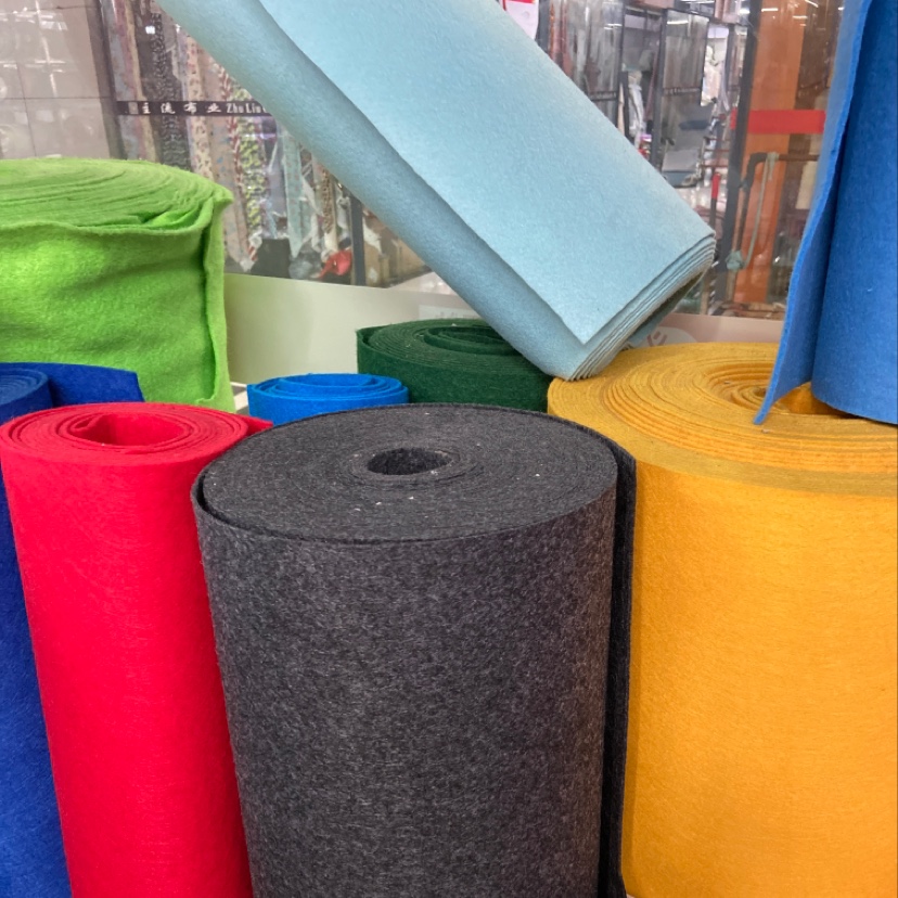 Black 1mm thick felt non-woven fabric, handcrafted for studio decorations, handicrafts, toys, daily necessities, multiple colors available, customizable thickness